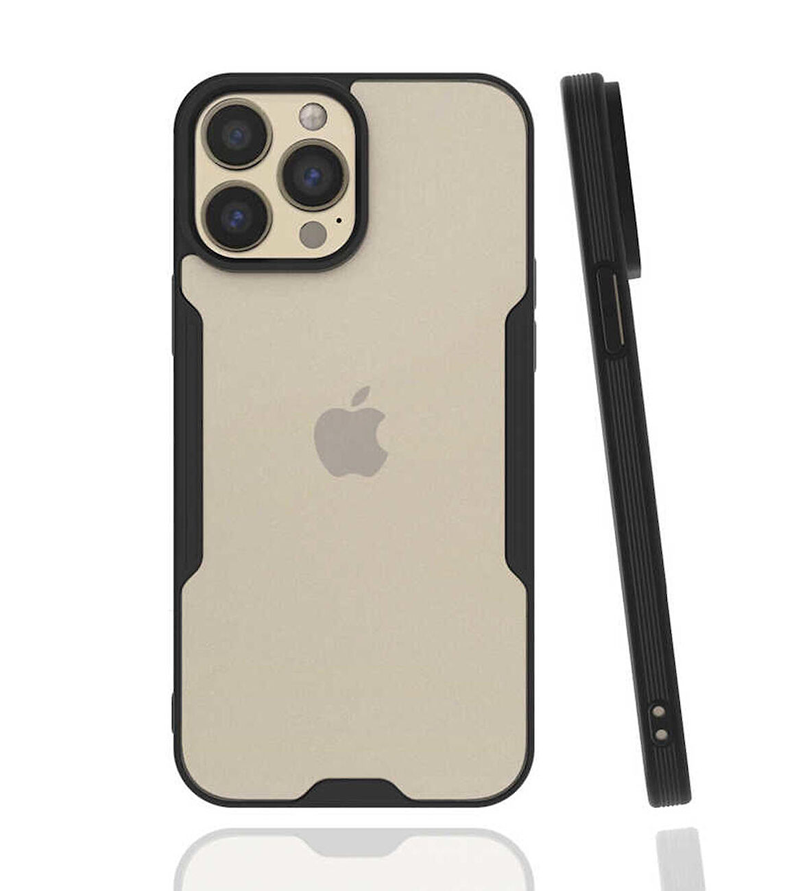 iPhone 13 Pro Max Uyumlu Zore Parfe Kapak-Siyah