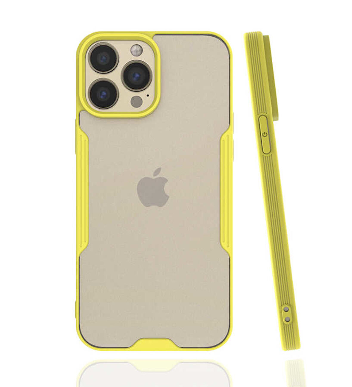iPhone 13 Pro Max Uyumlu Zore Parfe Kılıf-Sarı