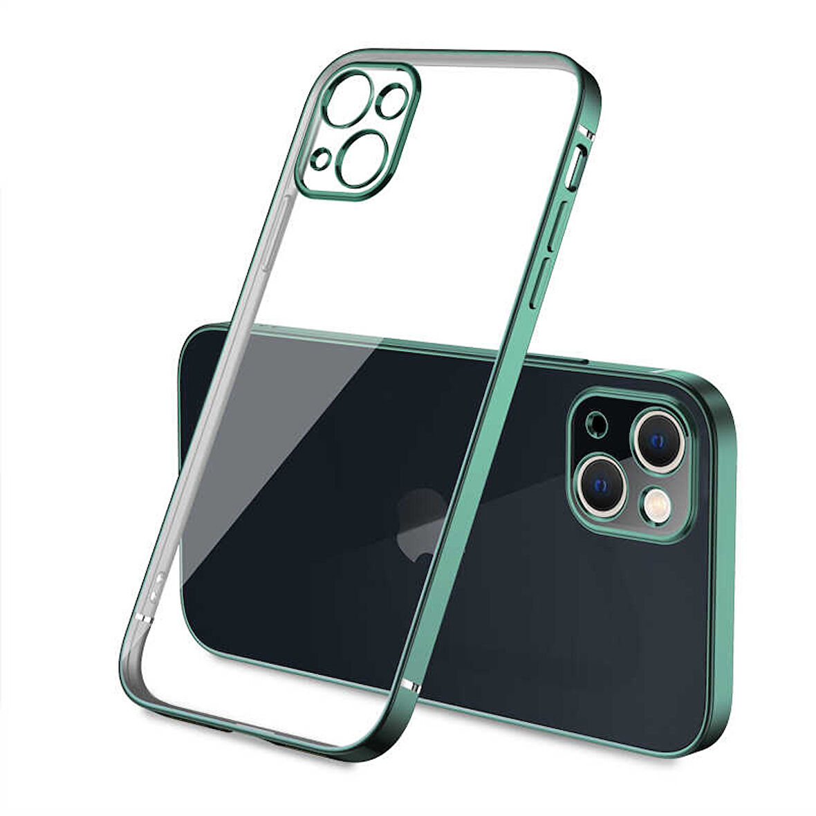 iPhone 13 Uyumlu Zore Gbox Kılıf-Koyu Yeşil