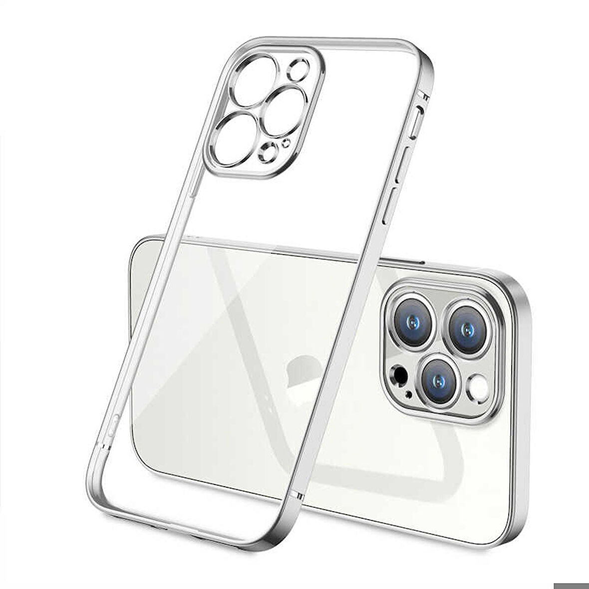 iPhone 13 Pro Uyumlu Zore Gbox Kapak-Gümüş