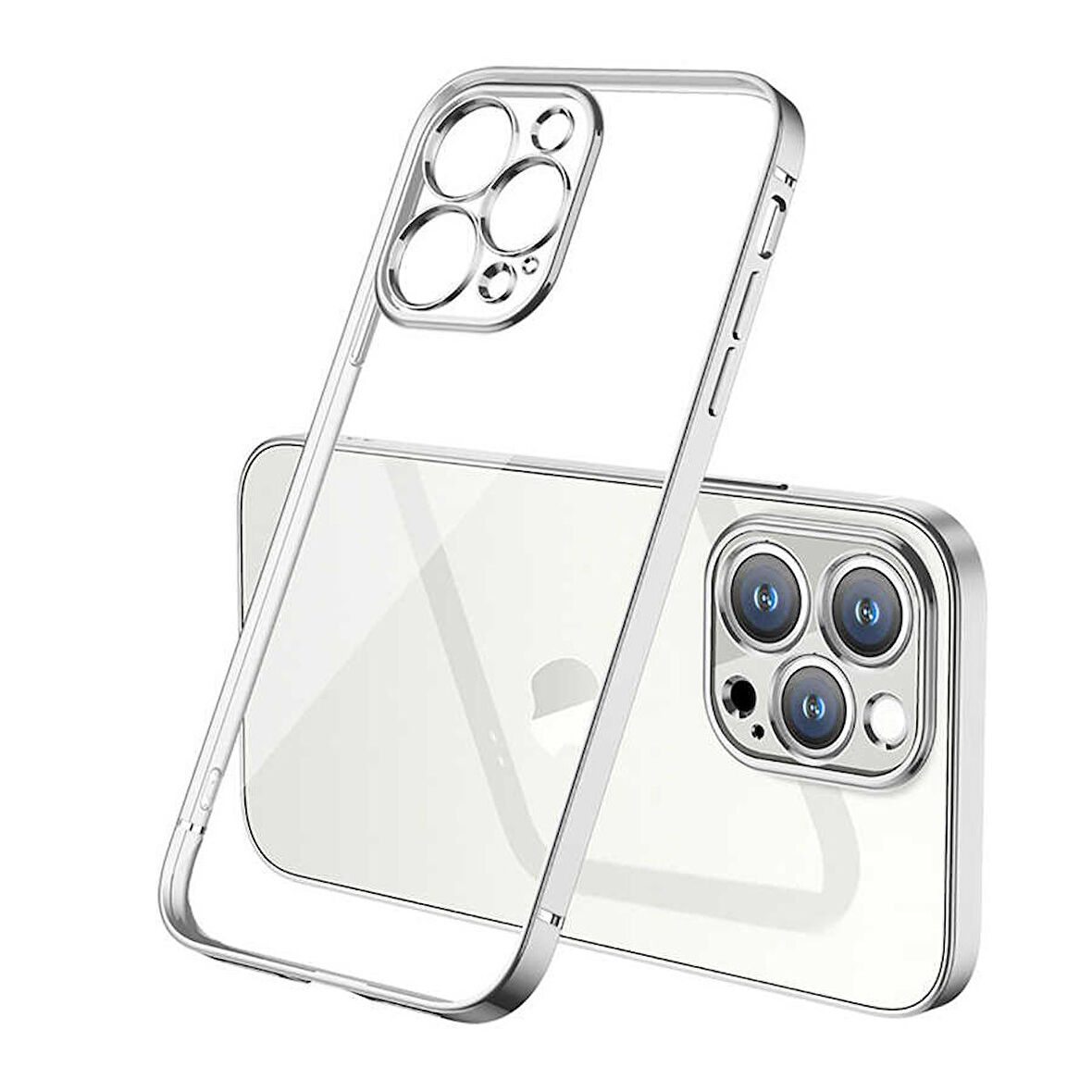 iPhone 13 Pro Max Uyumlu Zore Gbox Kapak-Gümüş