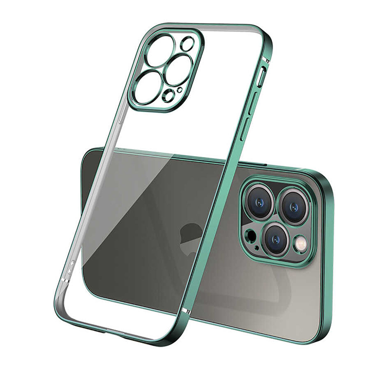 iPhone 13 Pro Max Uyumlu Zore Gbox Kılıf-Koyu Yeşil