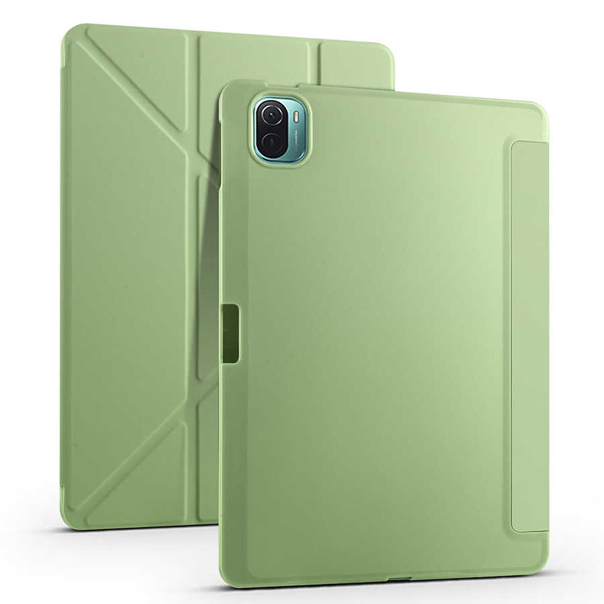Xiaomi Mi Pad 5 Kılıf Tri Folding Kalem Bölmeli Standlı Kılıf