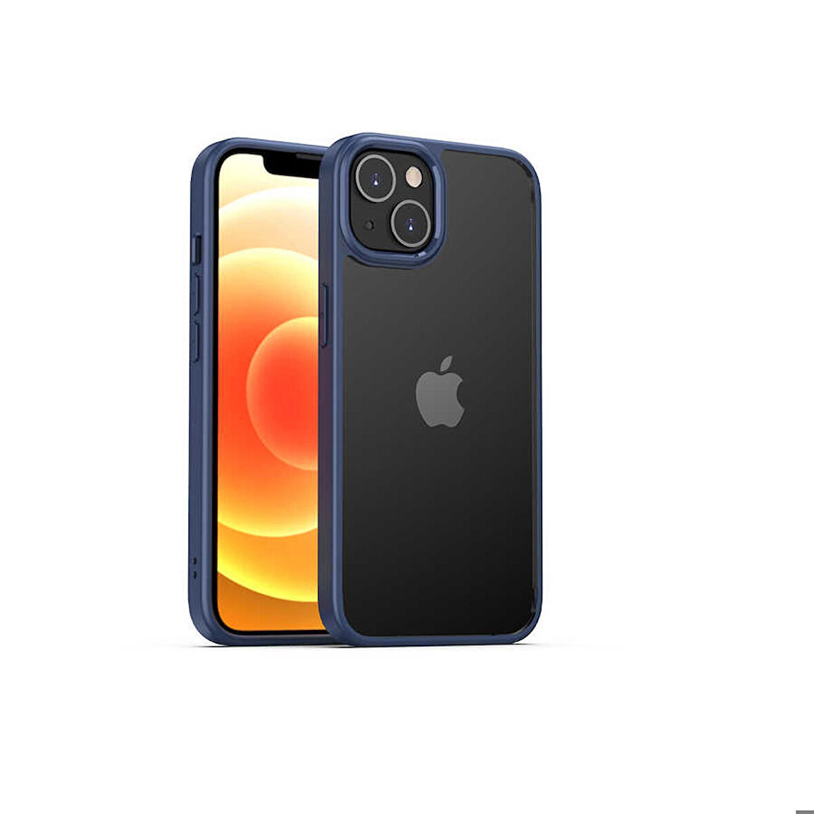 iPhone 13 Uyumlu Zore Hom Silikon-Lacivert