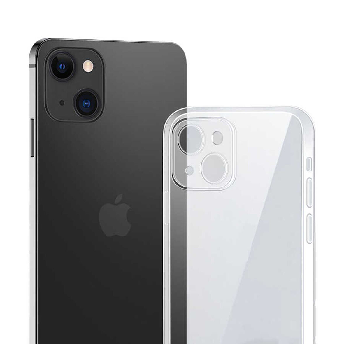 iPhone 13 Mini Uyumlu Zore Blok Kılıf-Renksiz