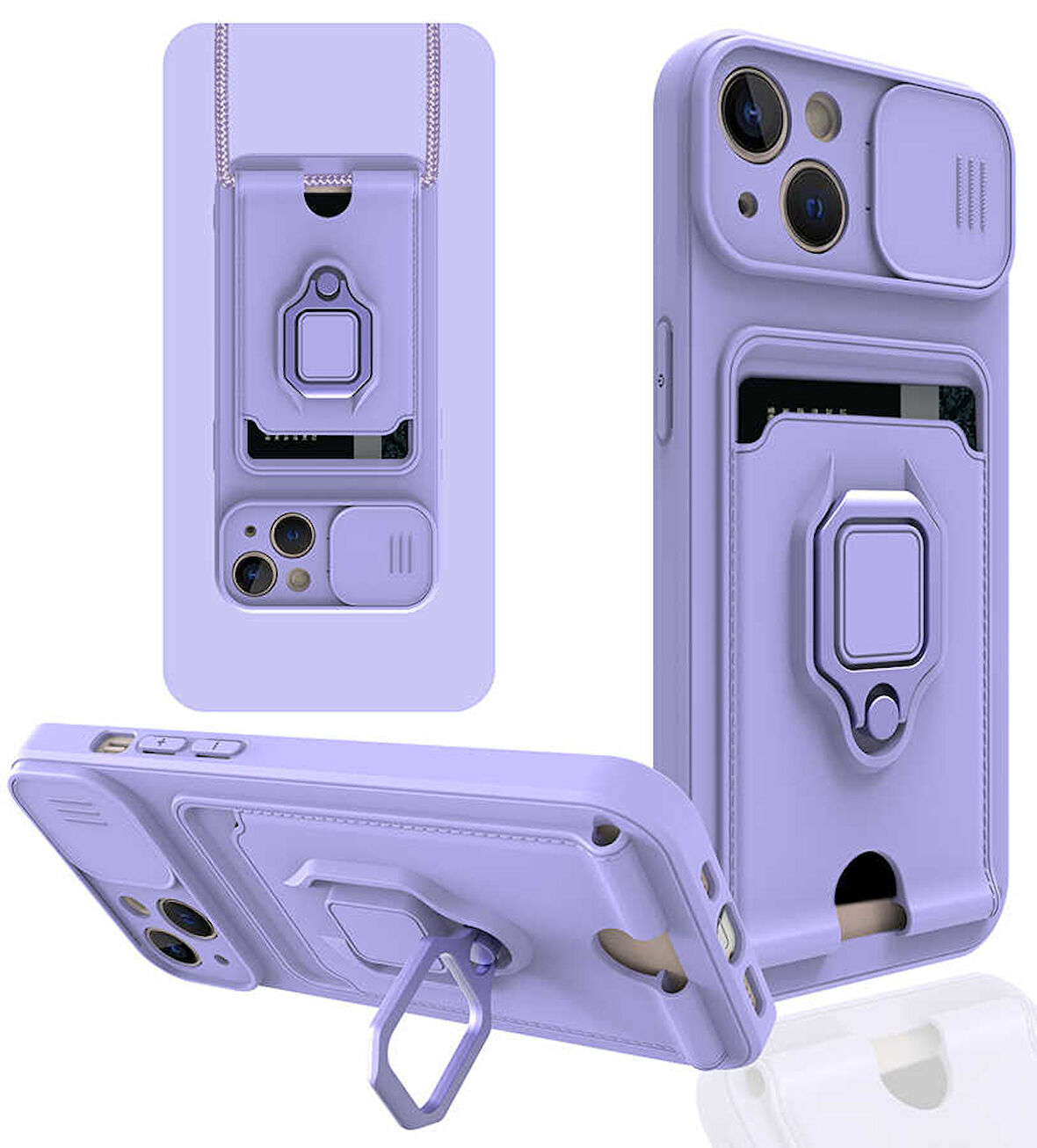 iPhone 13 Uyumlu ​ Pelit Kılıf-Lila