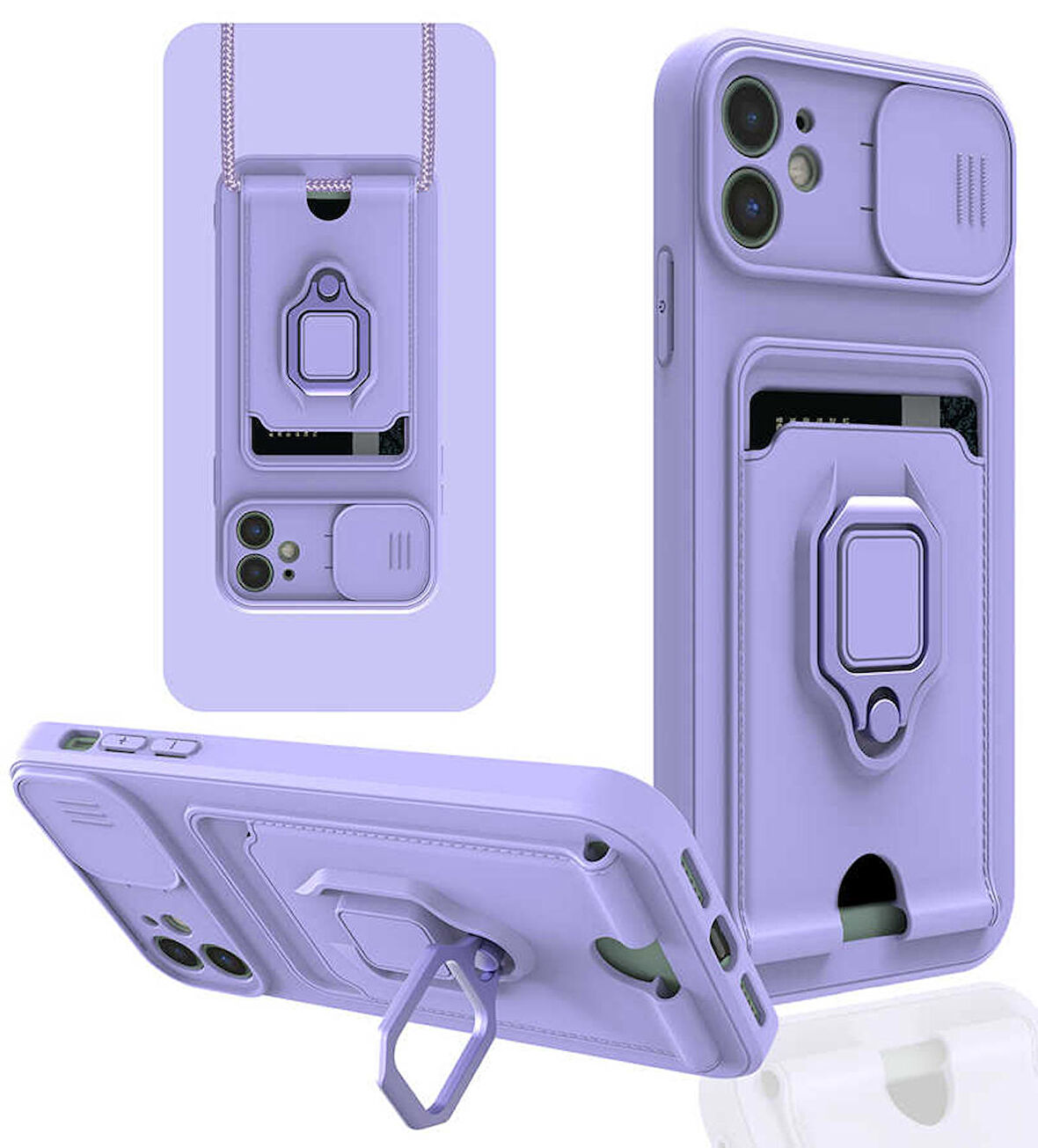 iPhone 11 Uyumlu ​Zore Pelit Kapak-Lila