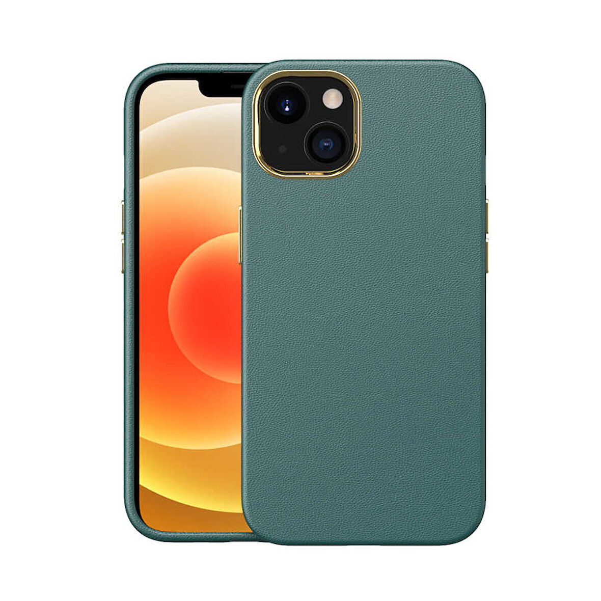 iPhone 13 Mini Uyumlu Zore Natura Kılıf-Yeşil