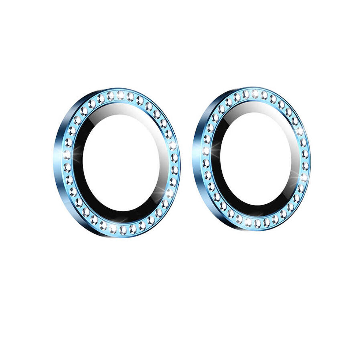 iPhone 12 Mini Uyumlu Zore CL-06 Kamera Koruyucu-Mavi