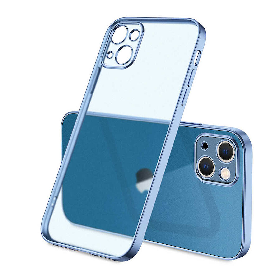 iPhone 13 Uyumlu Zore Mat Gbox Kılıf-Mavi