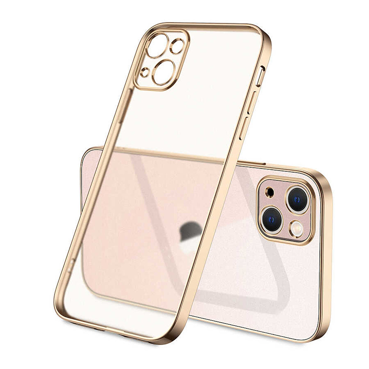 iPhone 13 Uyumlu Zore Mat Gbox Kılıf-Gold