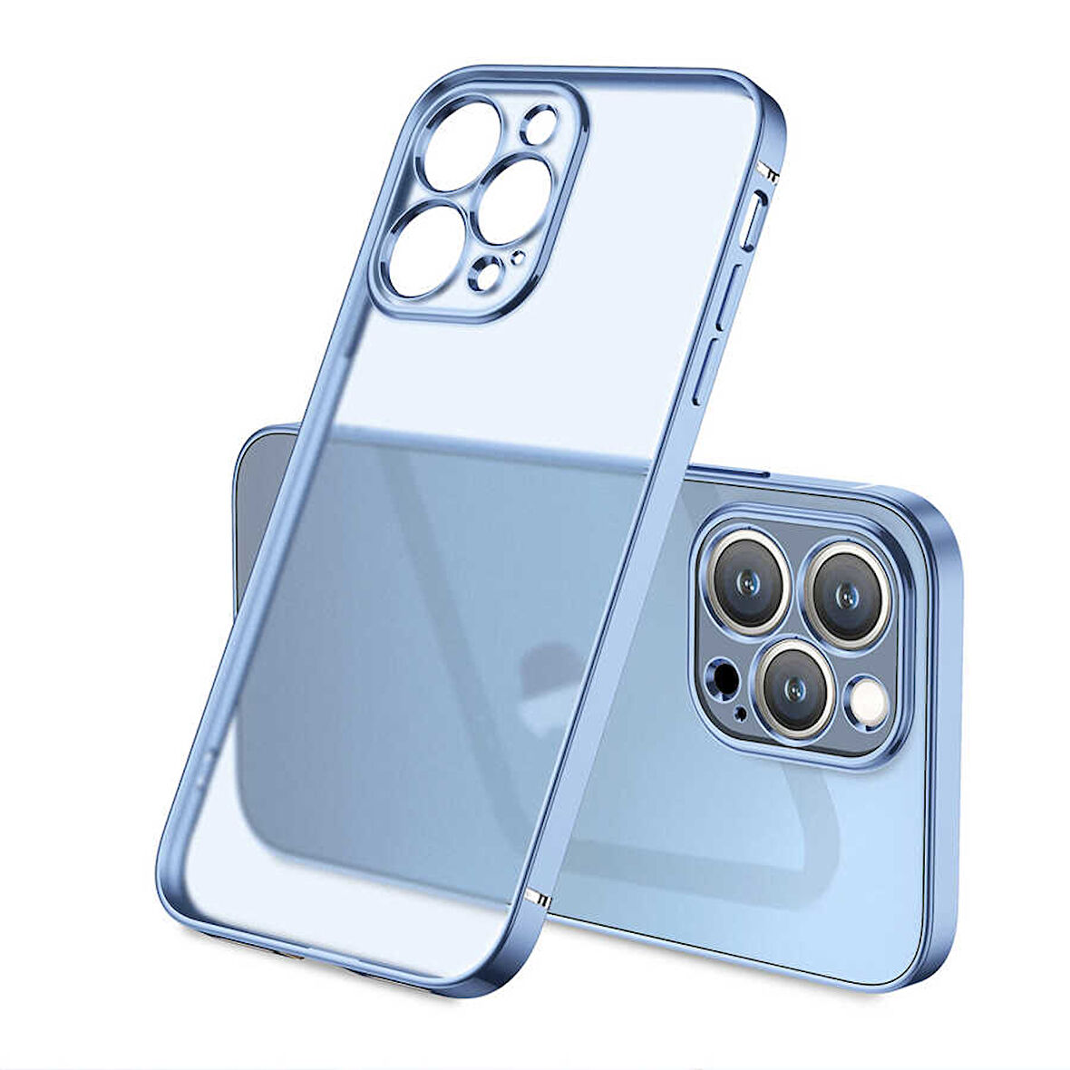 iPhone 13 Pro Uyumlu Zore Mat Gbox Kılıf-Mavi