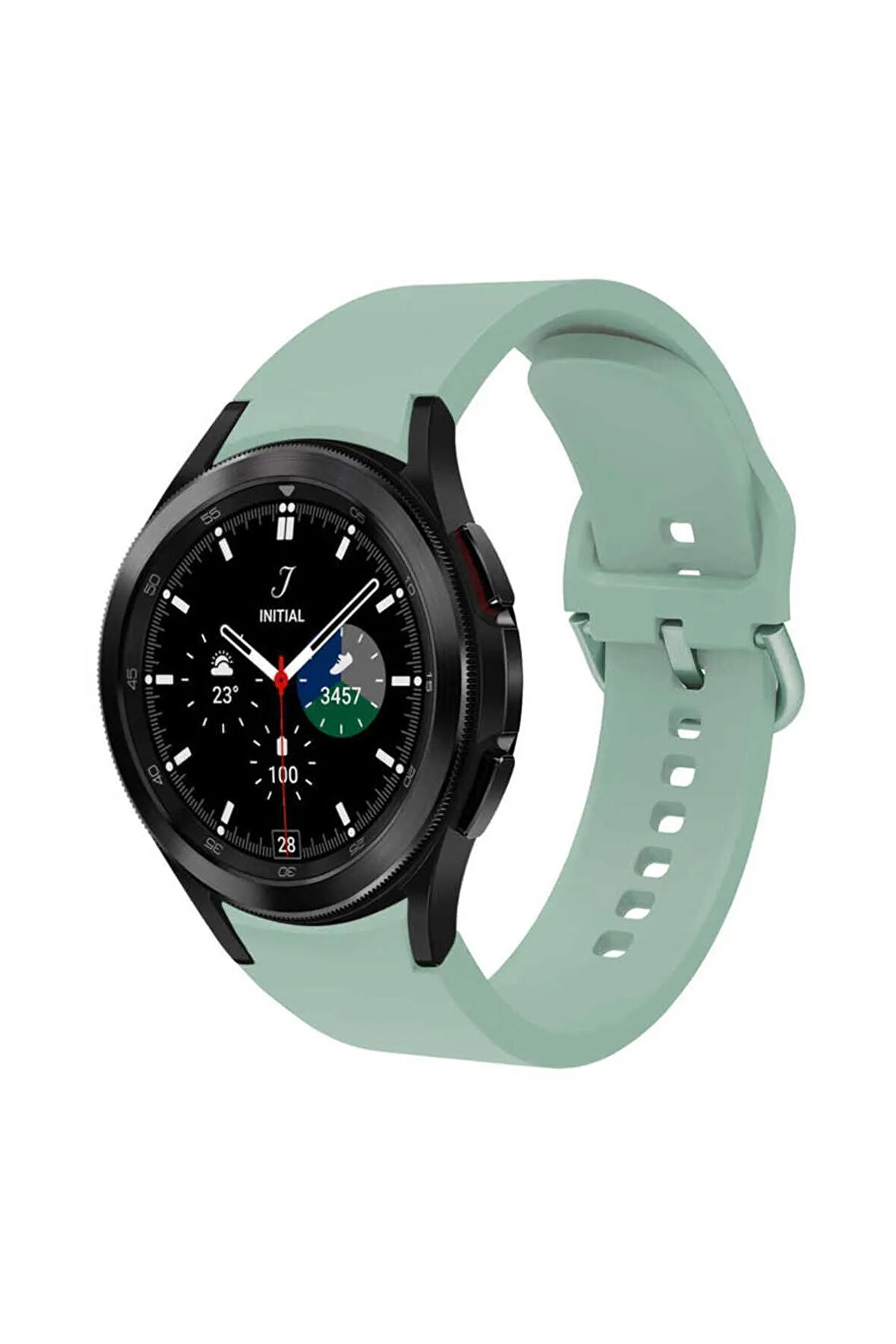 Galaxy Watch 4 44mm Krd-50 Uyumlu Kordon Gri