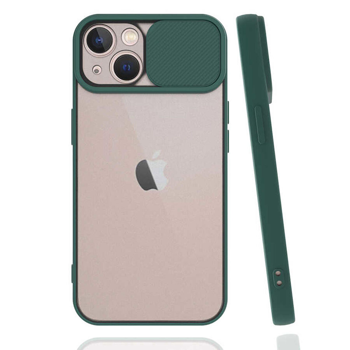 iPhone 13 Mini Uyumlu Zore LALTi Kapak-Koyu Yeşil