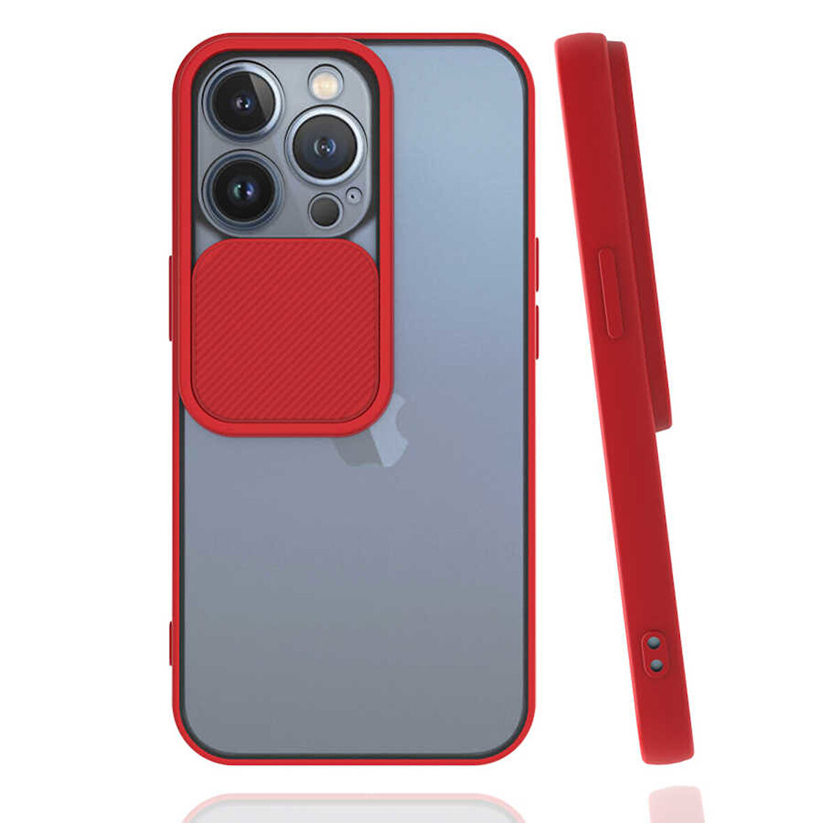 iPhone 13 Pro Uyumlu Zore LNSM-i Kılıf-Kırmızı