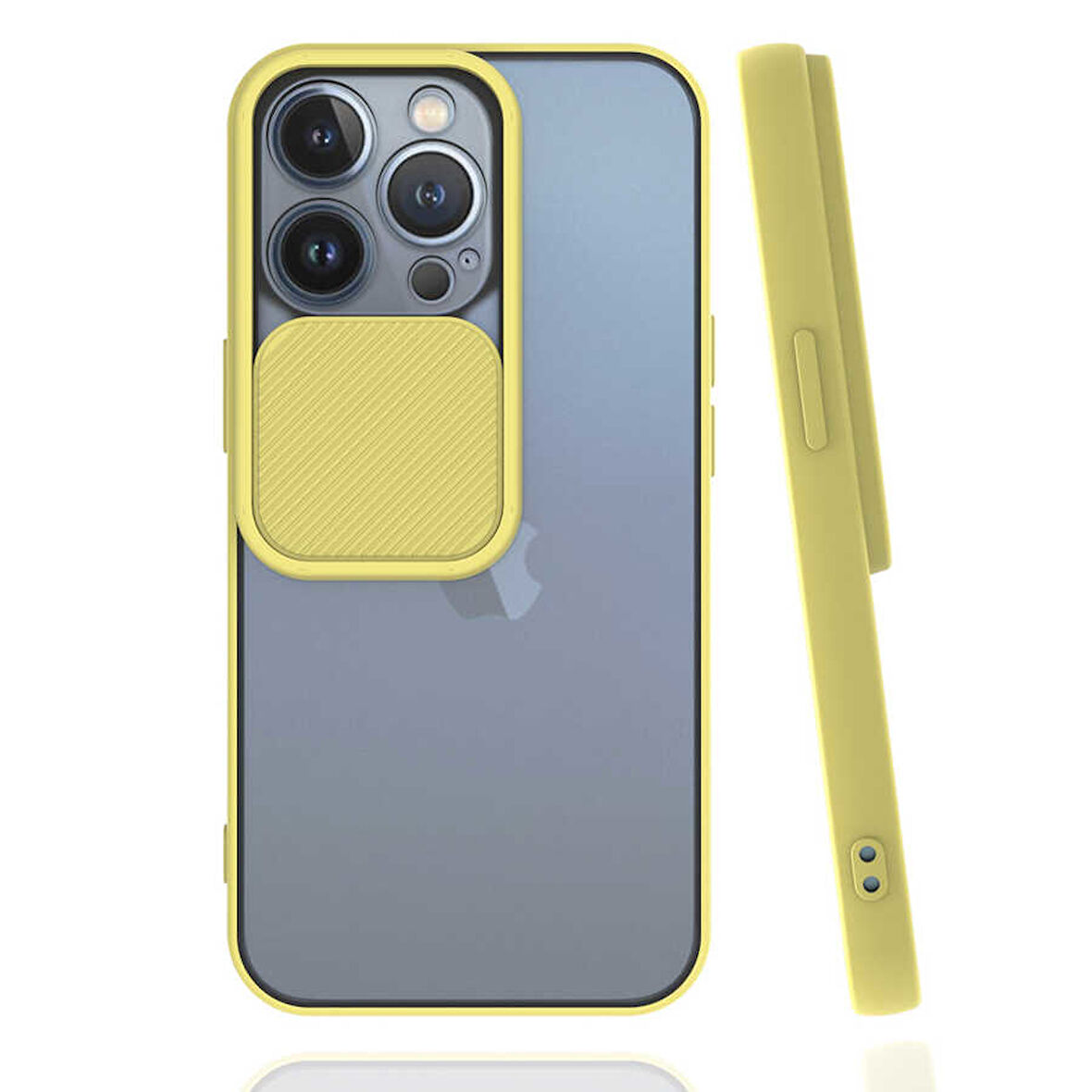 iPhone 13 Pro Uyumlu Zore LNSM-i Kılıf-Sarı