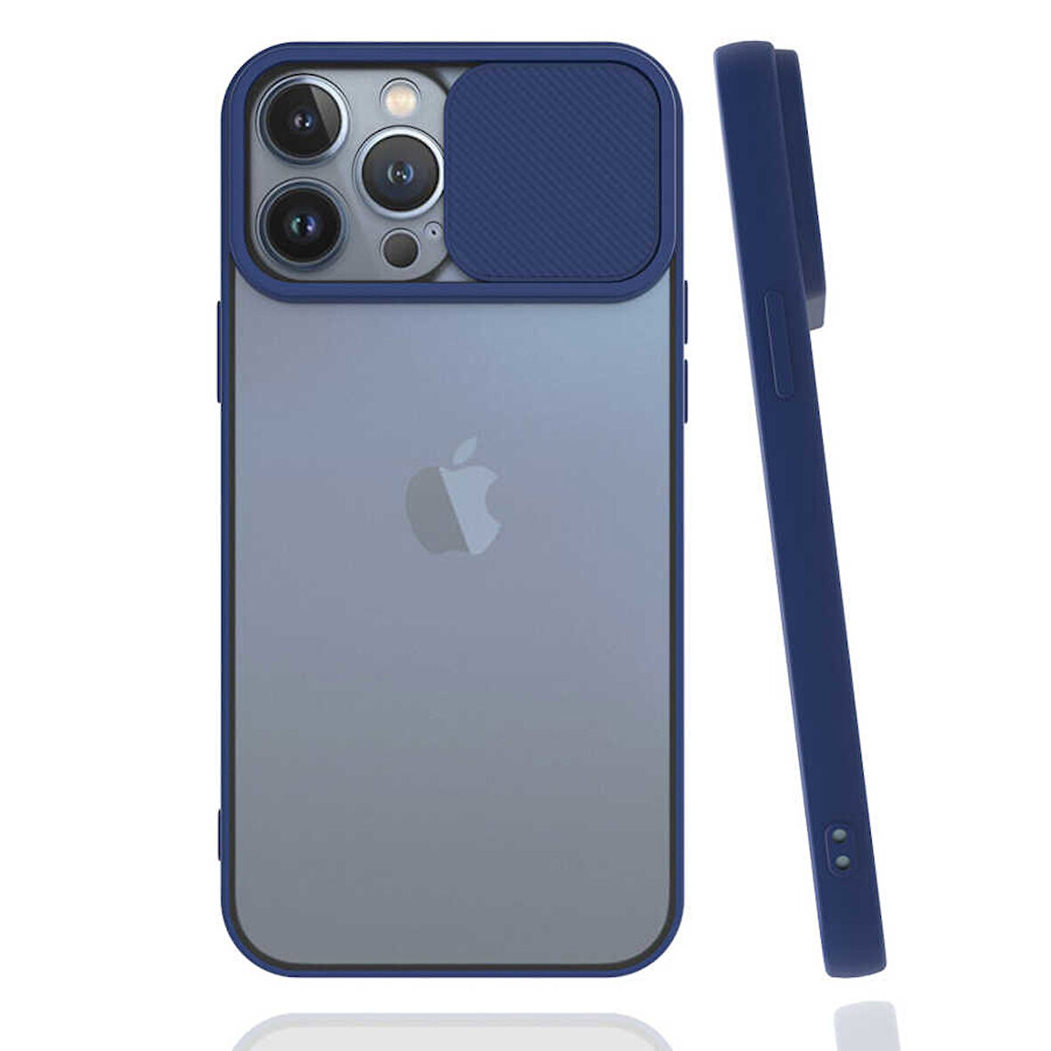 iPhone 13 Pro Max Uyumlu Zore LNSM-i Kılıf-Lacivert