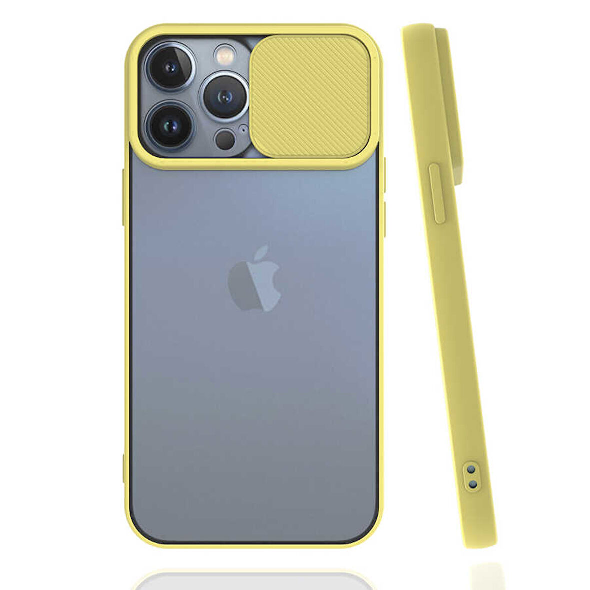 iPhone 13 Pro Max Uyumlu Zore LNSM-i Kılıf-Sarı