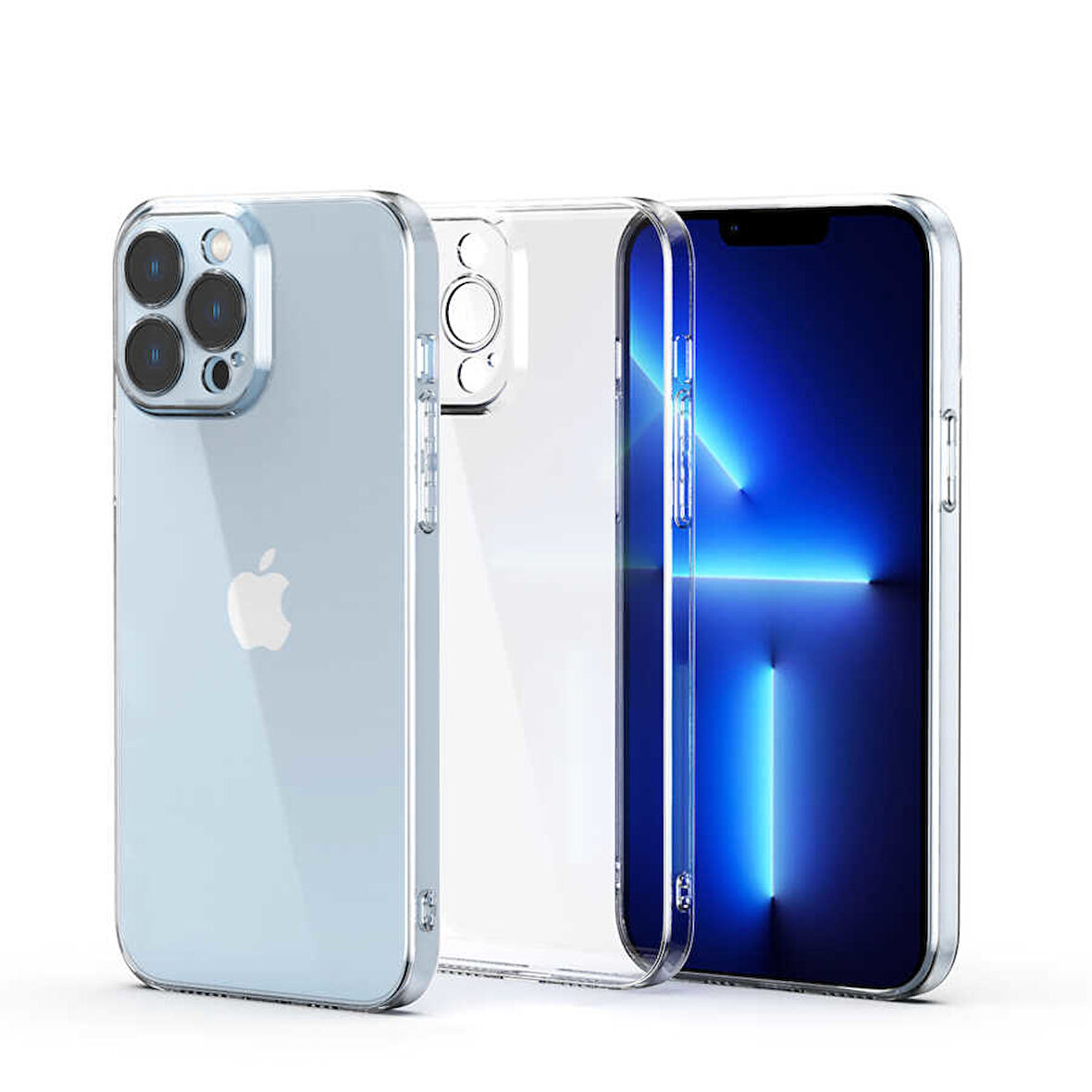 iPhone 12 Pro Max Uyumlu Zore Fizy Kılıf-Renksiz