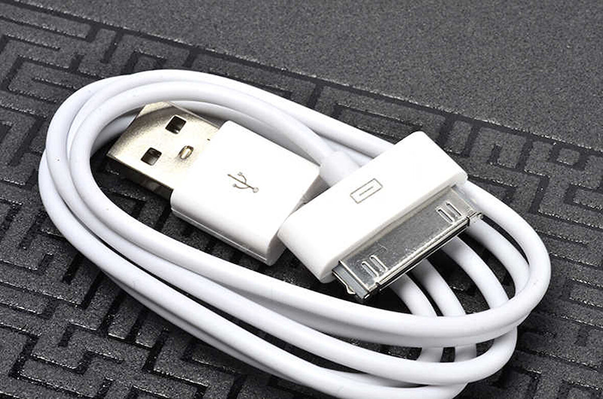 Beyaz iPhone 4S Usb Kablo-Zore