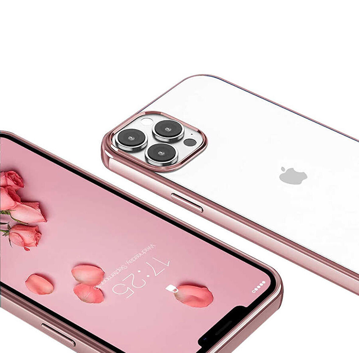 iPhone 13 Pro Uyumlu Zore Pixel Kapak-Pembe