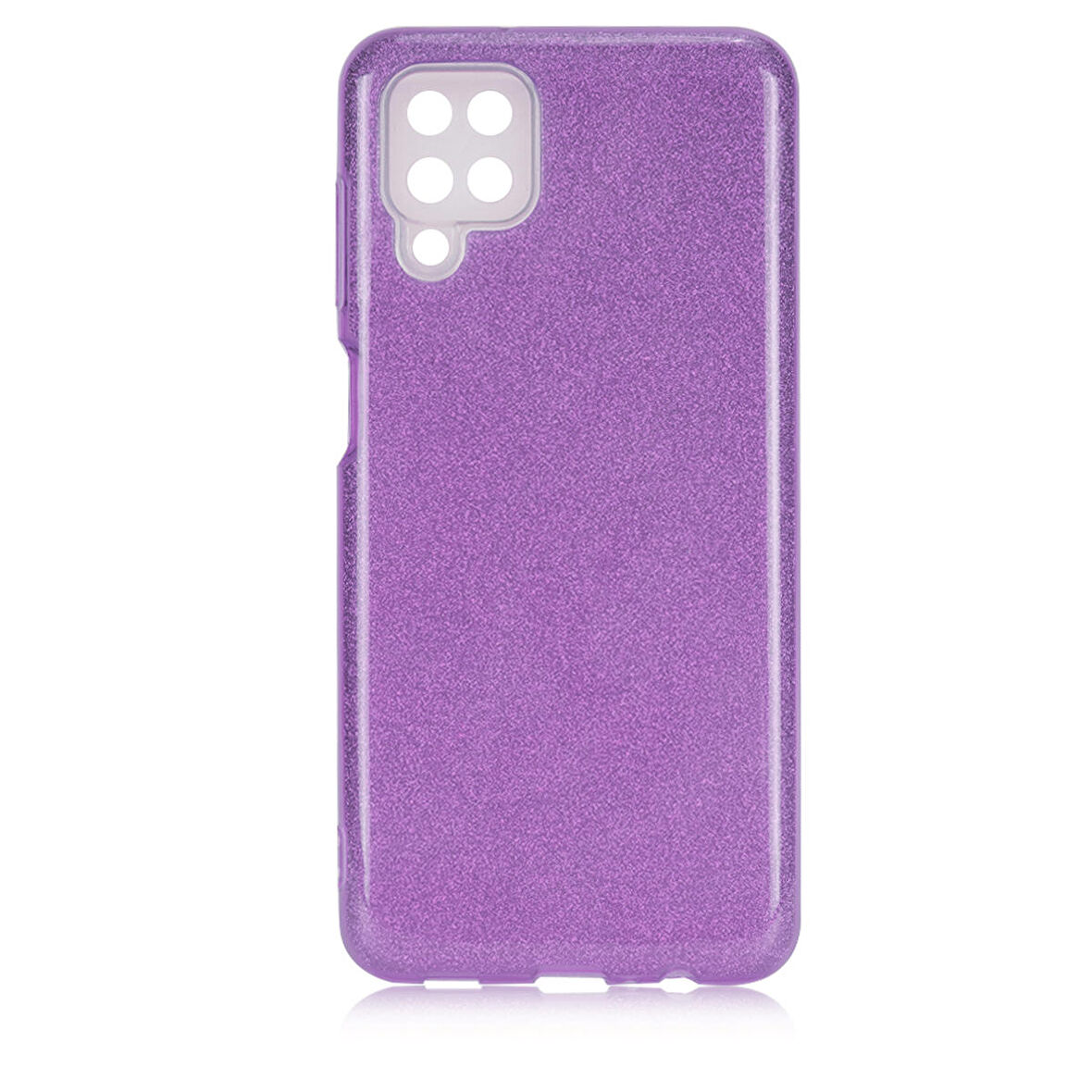 Galaxy A12 Uyumlu Zore Shining Silikon-Mor