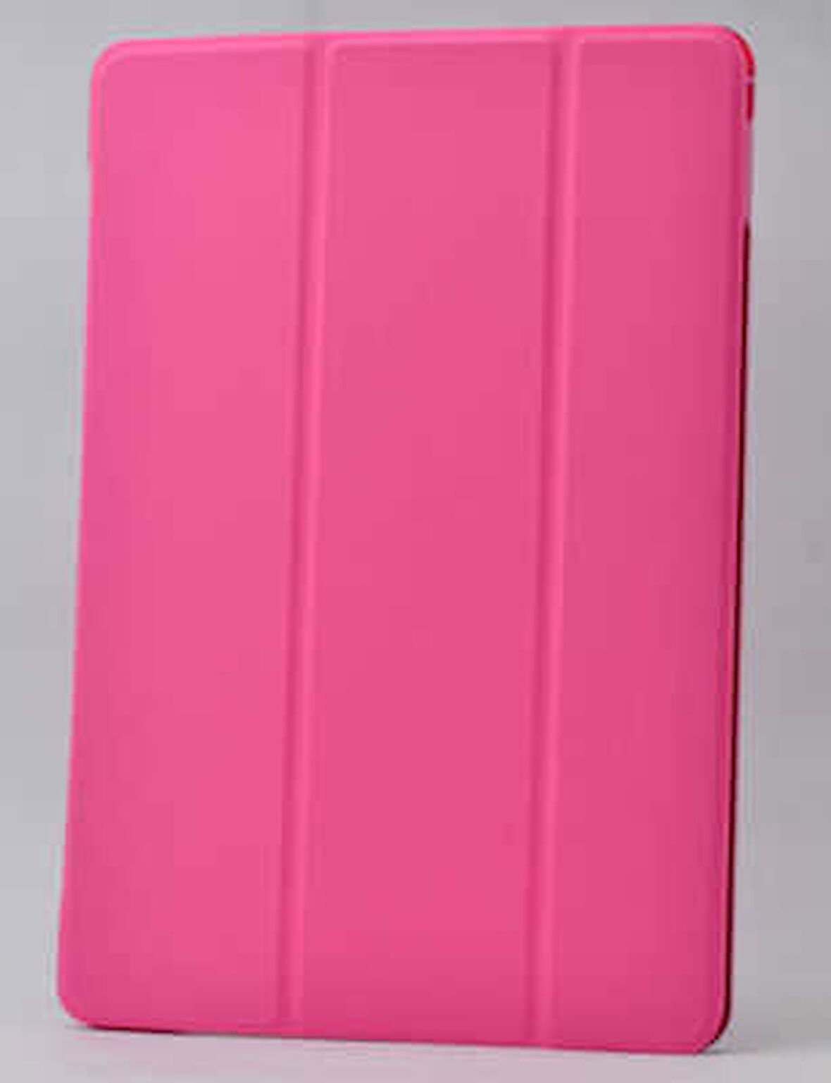 Galaxy Tab 3 Lite 7.0 T110  Uyumlu ​MKST Smart Cover Standlı 1-1 Kılıf-Pembe Koyu