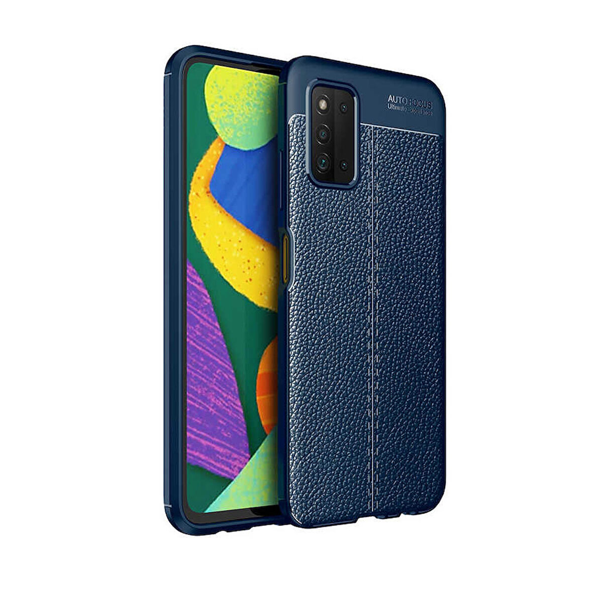Galaxy A03S Uyumlu Zore Niss Silikon Kapak-Lacivert