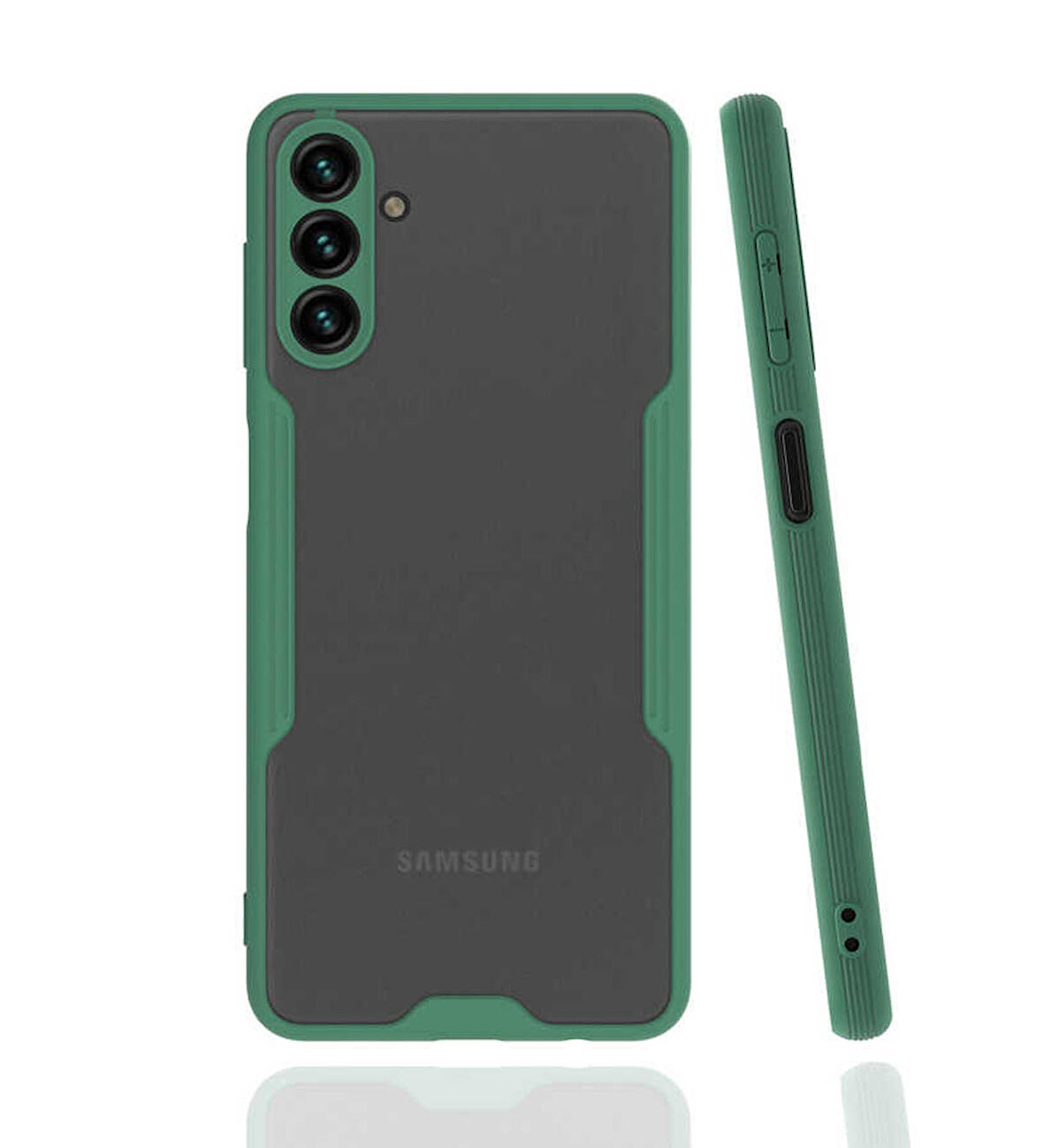 Galaxy A04S Uyumlu Zore Parfe Kapak-Koyu Yeşil