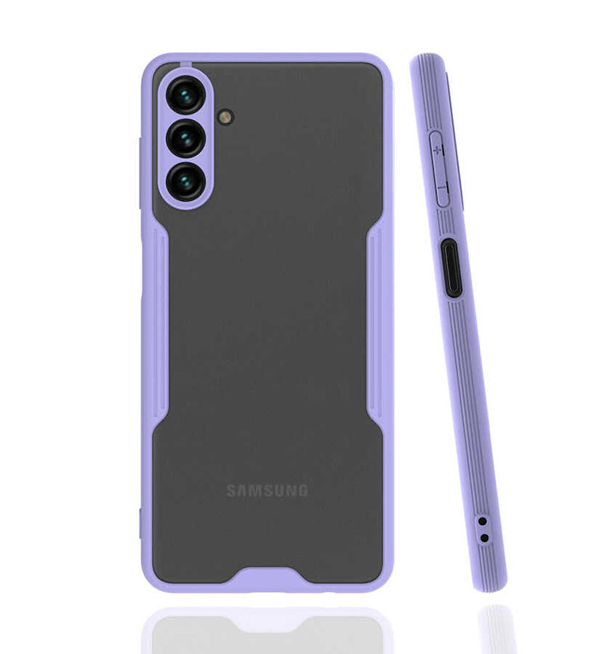 Galaxy A04S Uyumlu Zore Parfe Kapak-Mor