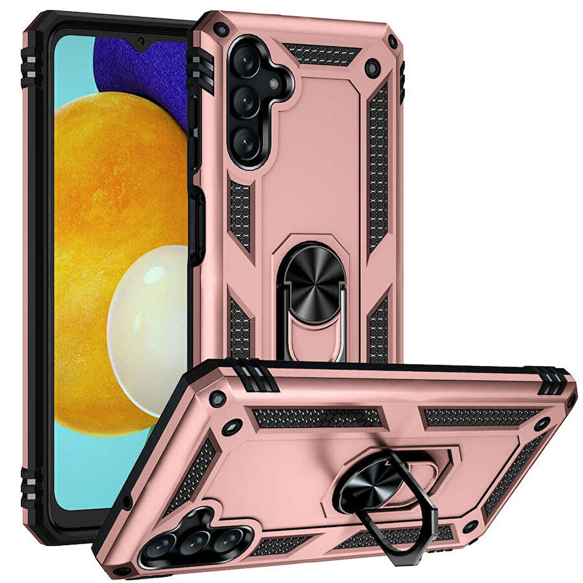 Galaxy A04S Uyumlu Zore Vega Kapak-Rose Gold
