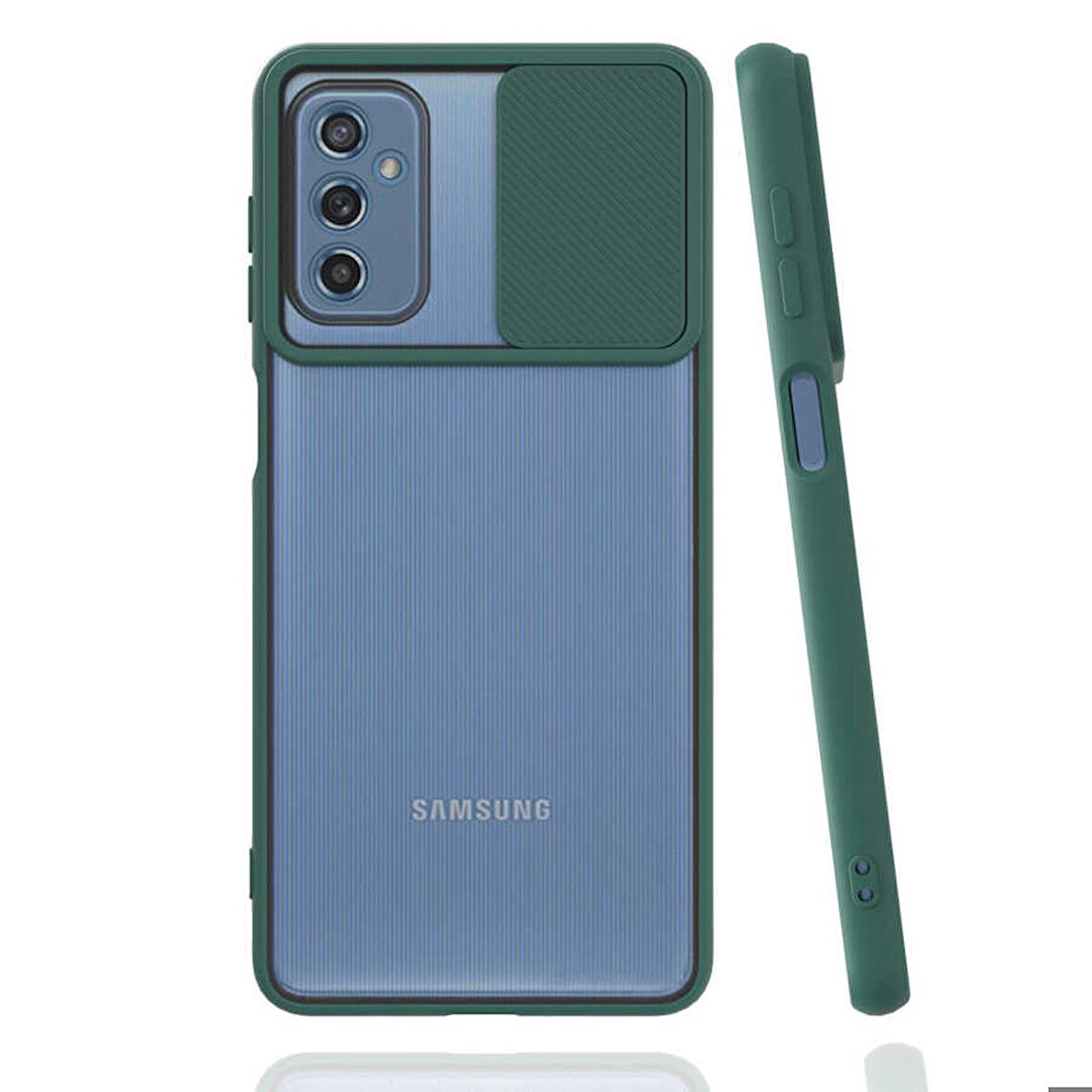 Galaxy M52 Uyumlu Zore LALTi Kapak-Koyu Yeşil