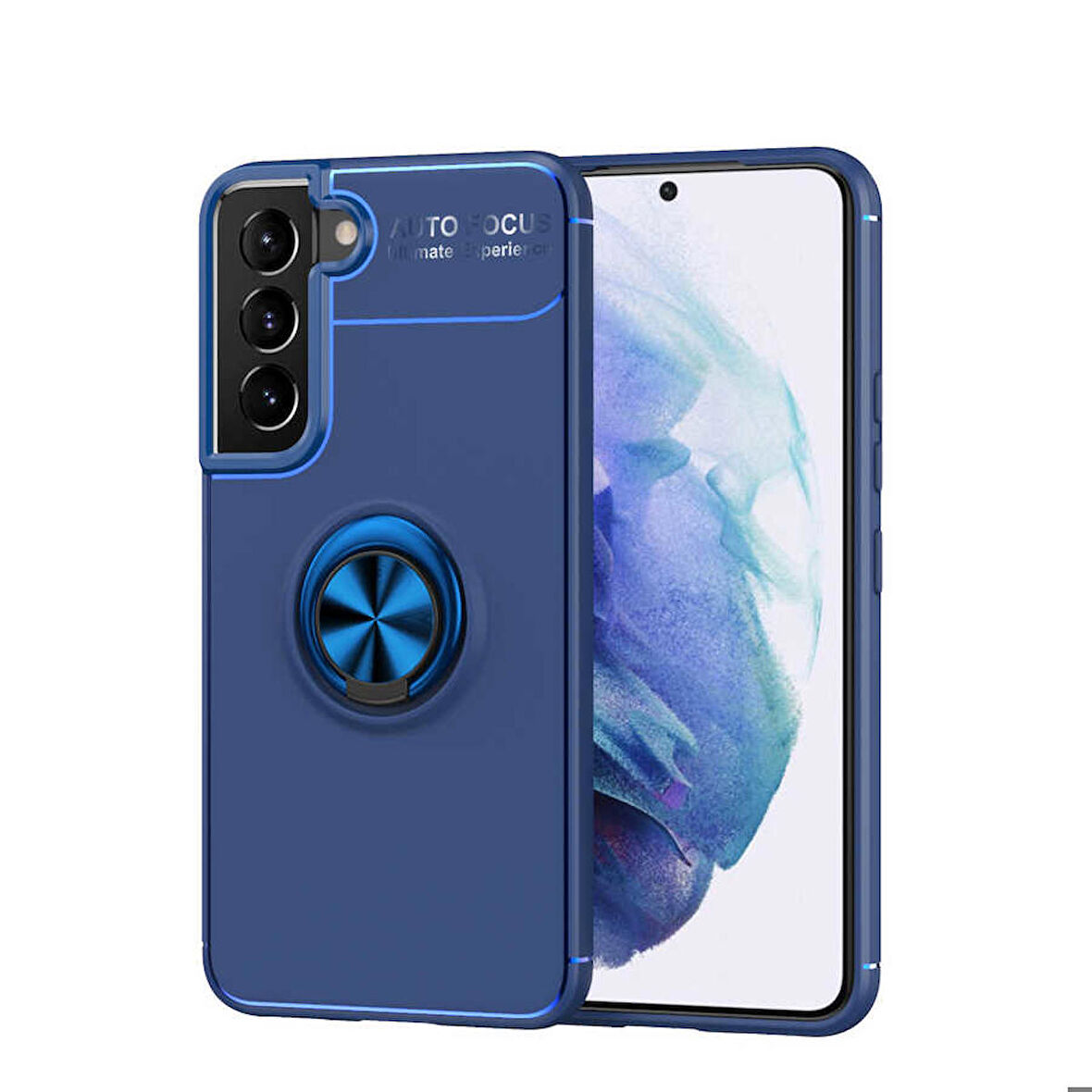 Galaxy S22 Uyumlu Zore Ravel Silikon Kapak-Mavi