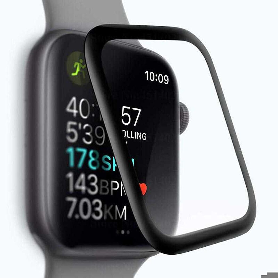 Apple Watch 40mm Zore Full Yapışkanlı Cam Ekran Koruyucu