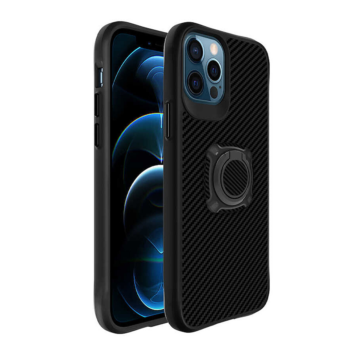 iPhone 12 Pro Max Uyumlu Zore Timo Kılıf-Siyah