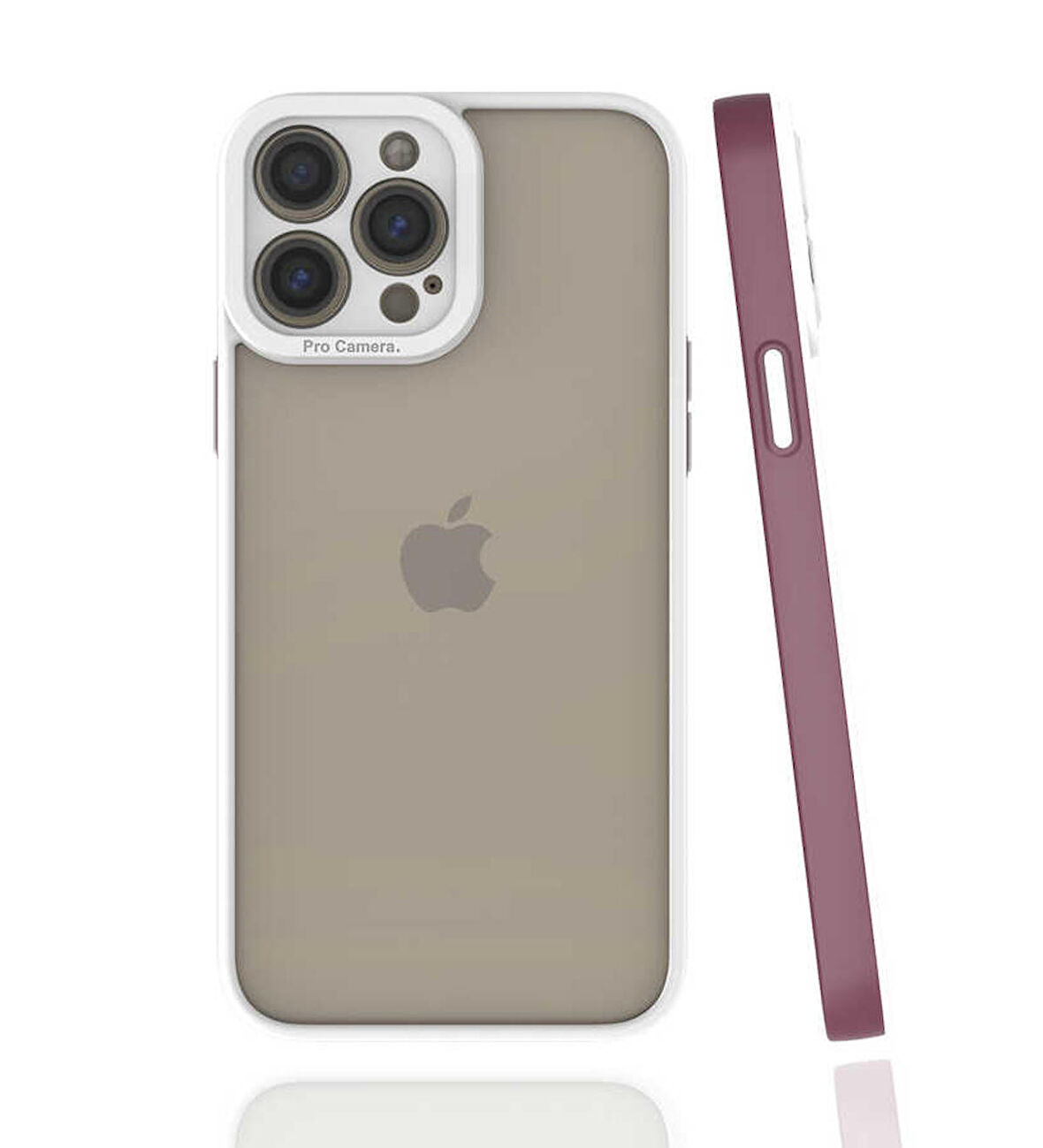 iPhone 13 Pro Max Uyumlu Zore Mima Kapak-Mürdüm