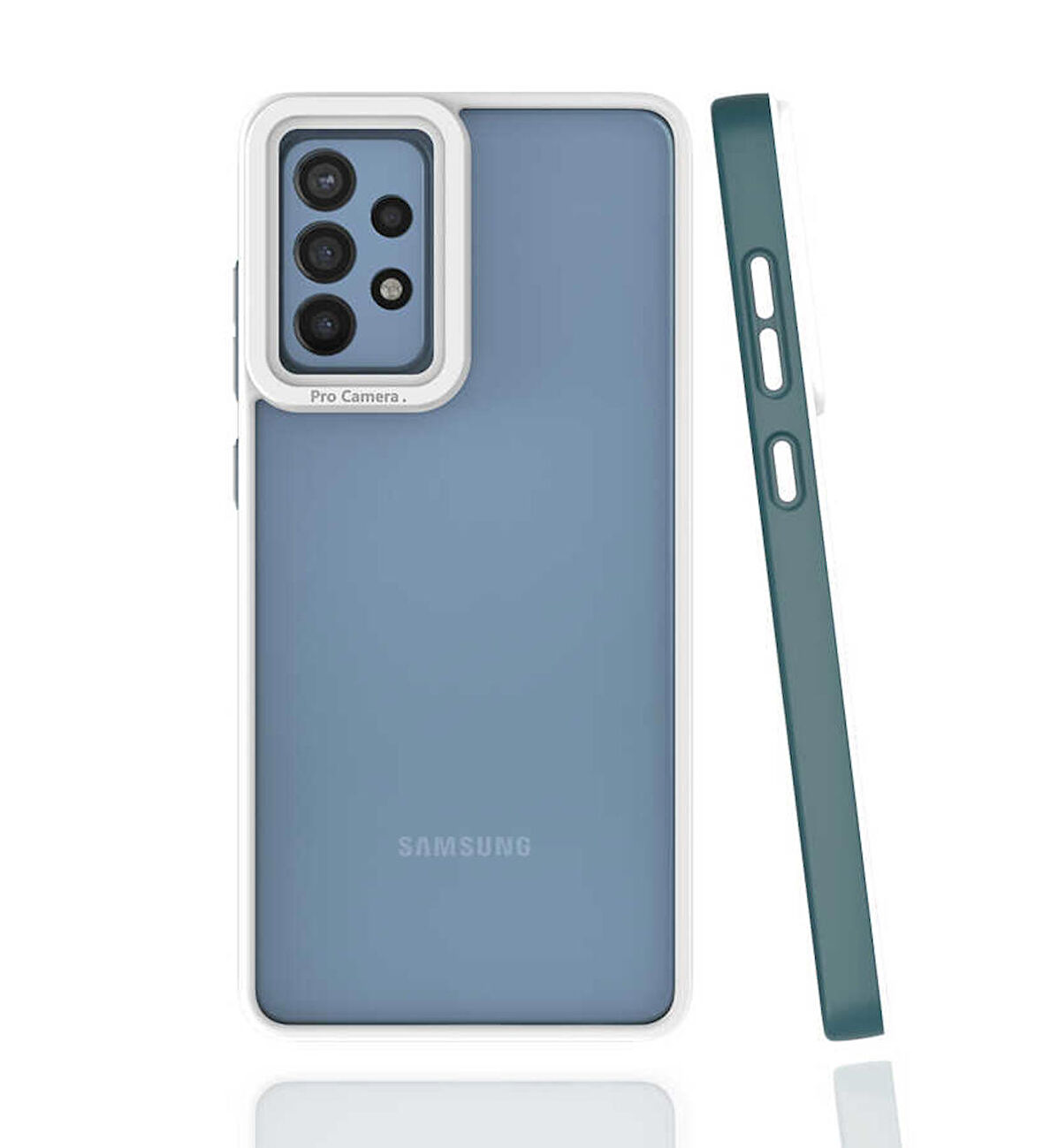 Galaxy A72 Uyumlu Zore Mima Kapak-Koyu Yeşil