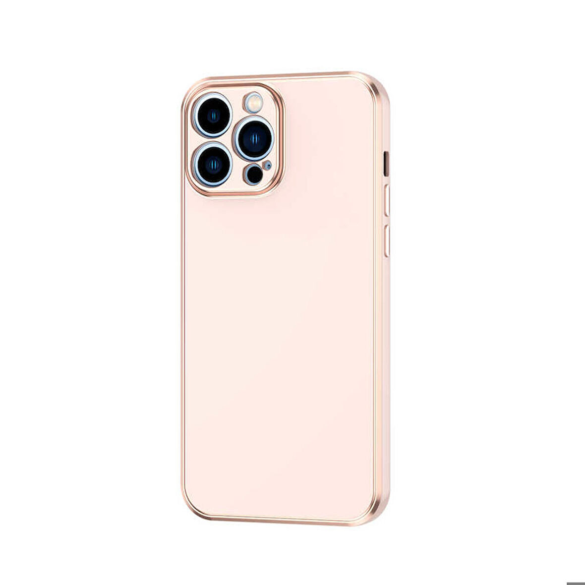 iPhone 12 Pro Uyumlu Zore Bark Kapak-Rose Gold