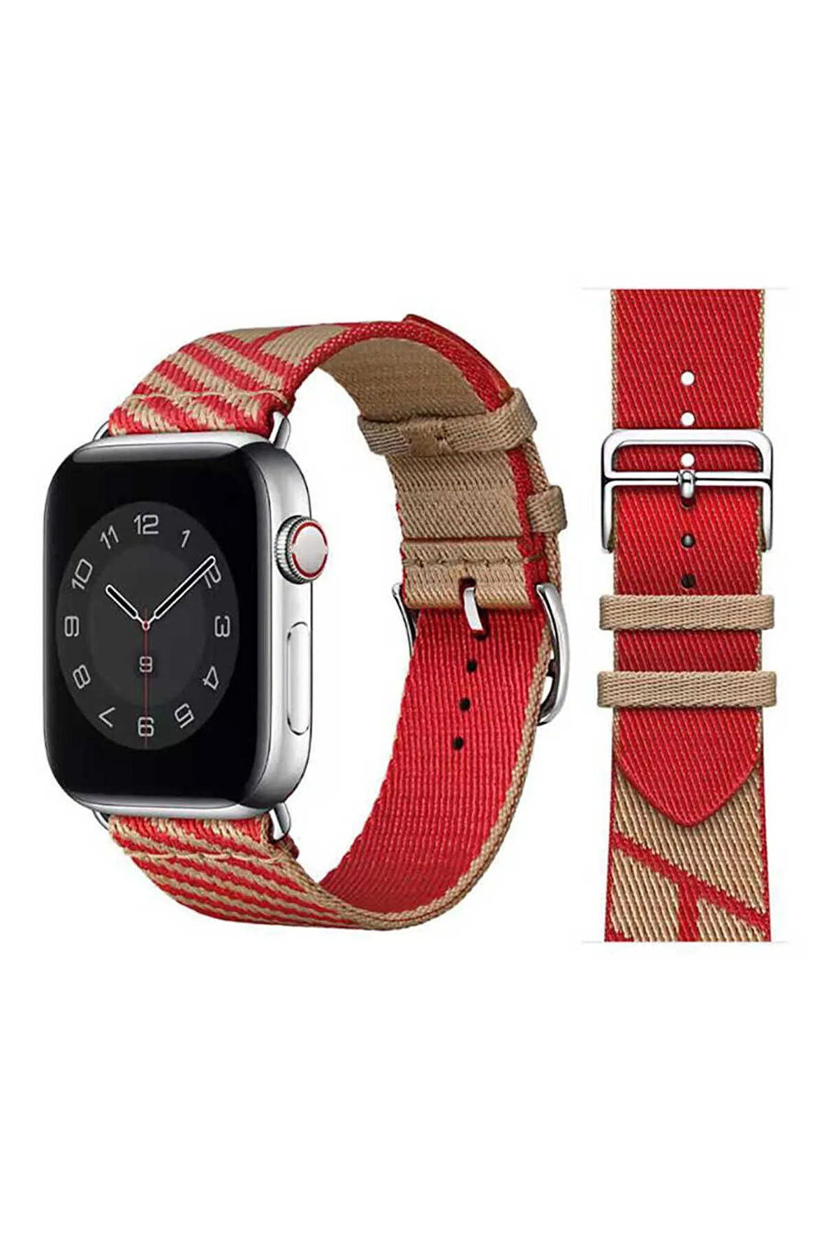 Apple Watch 38mm Uyumlu Krd-51 Hasır Kordon-no2