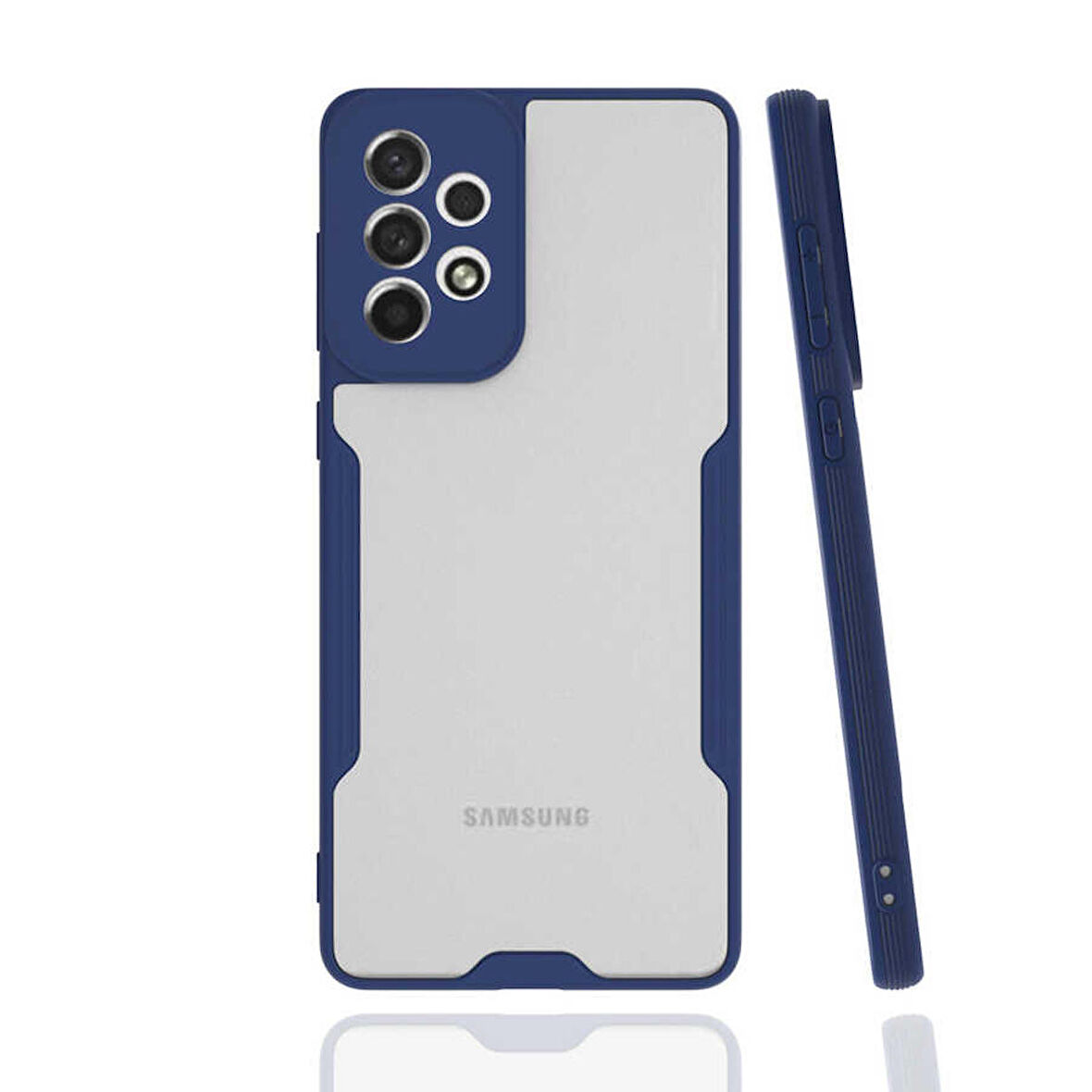 Galaxy A73 Uyumlu Zore Parfe Kapak-Lacivert
