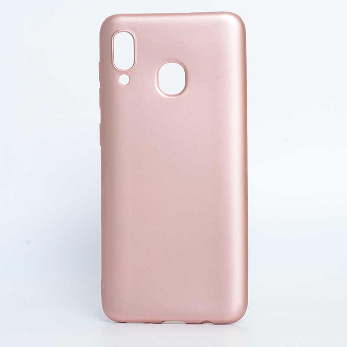 Galaxy A20 Uyumlu Zore Premier Silikon Kapak-Rose Gold