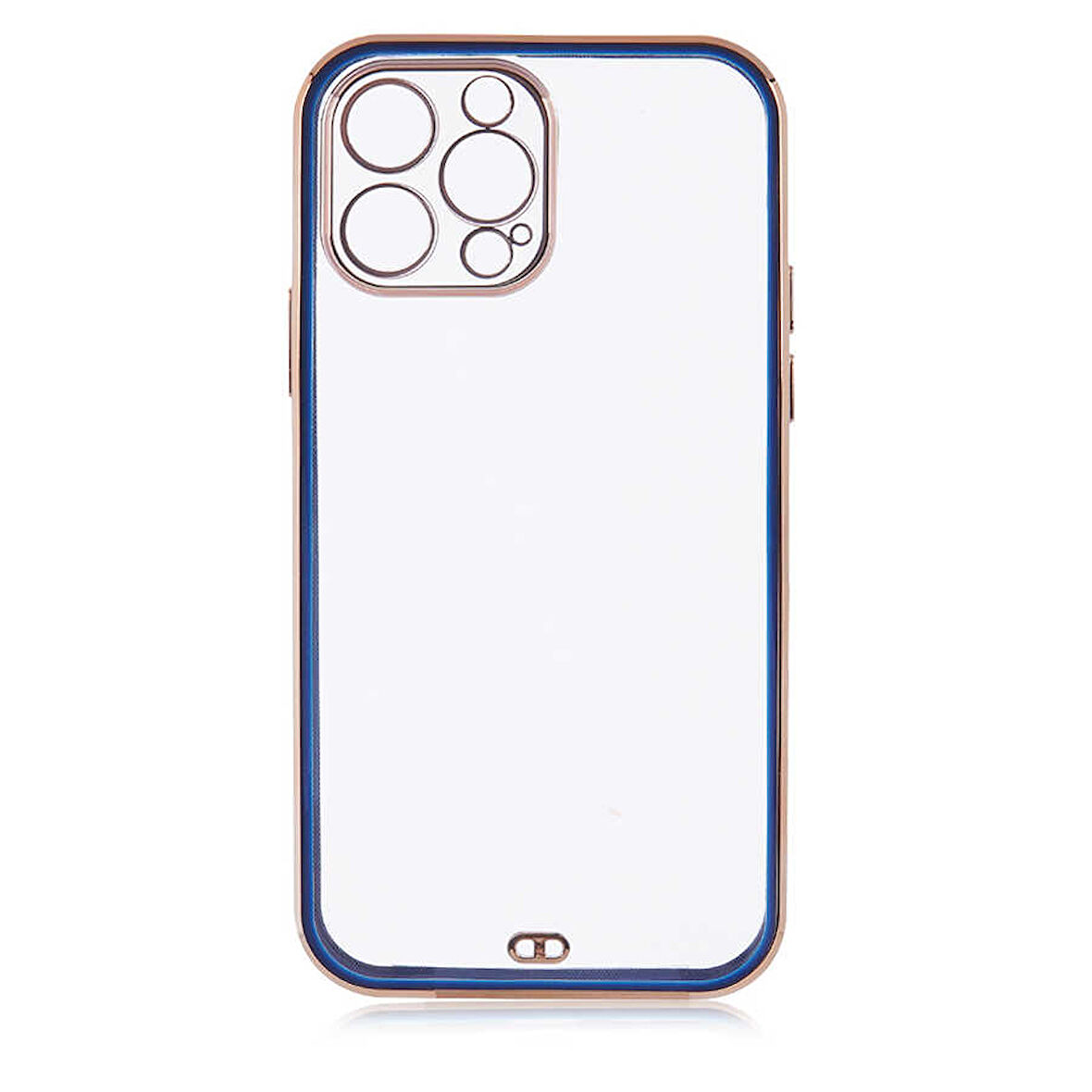 iPhone 12 Pro Max Uyumlu Zore Voit Clear Kılıf-Lacivert