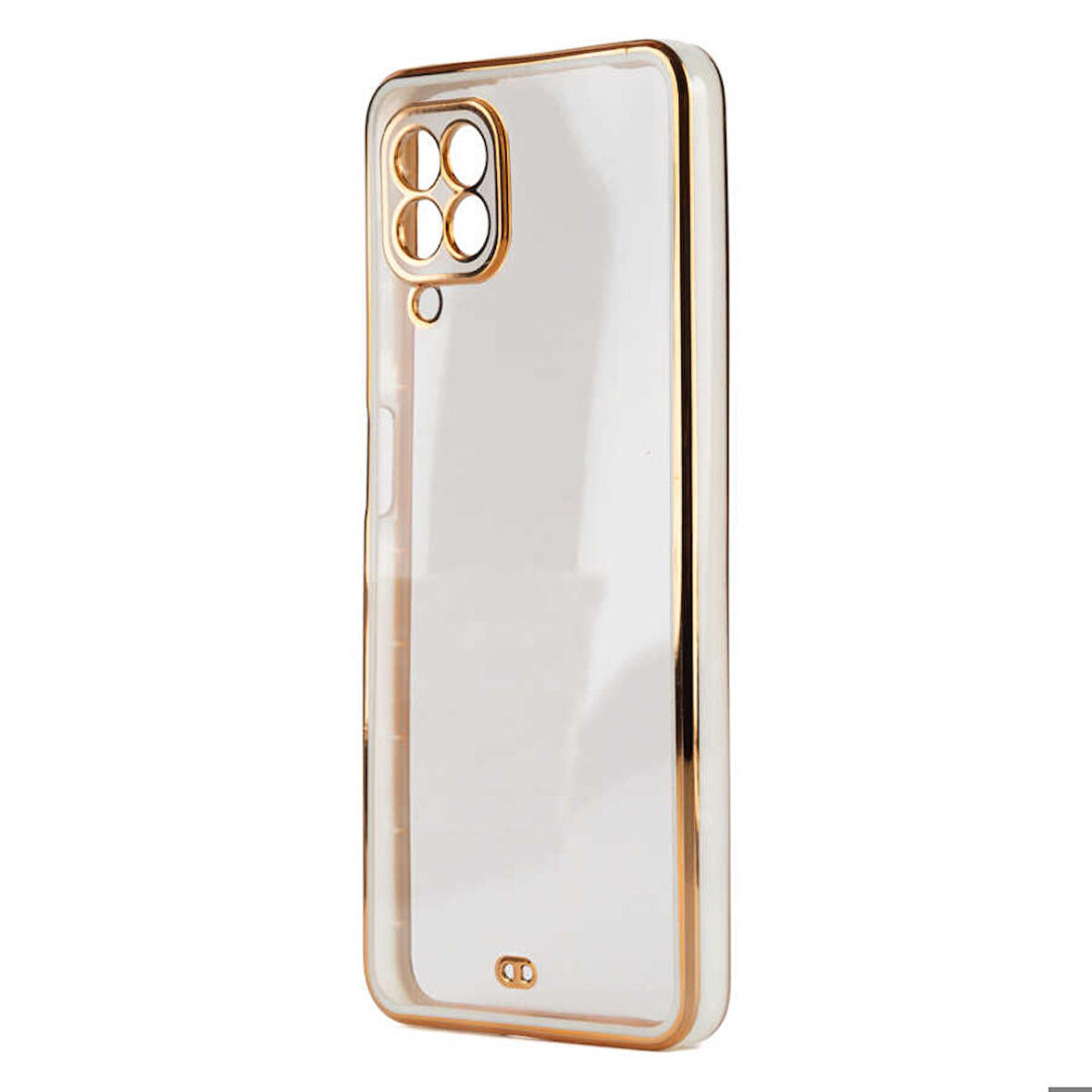 Galaxy M22 Uyumlu Zore Voit Clear Kapak-Beyaz