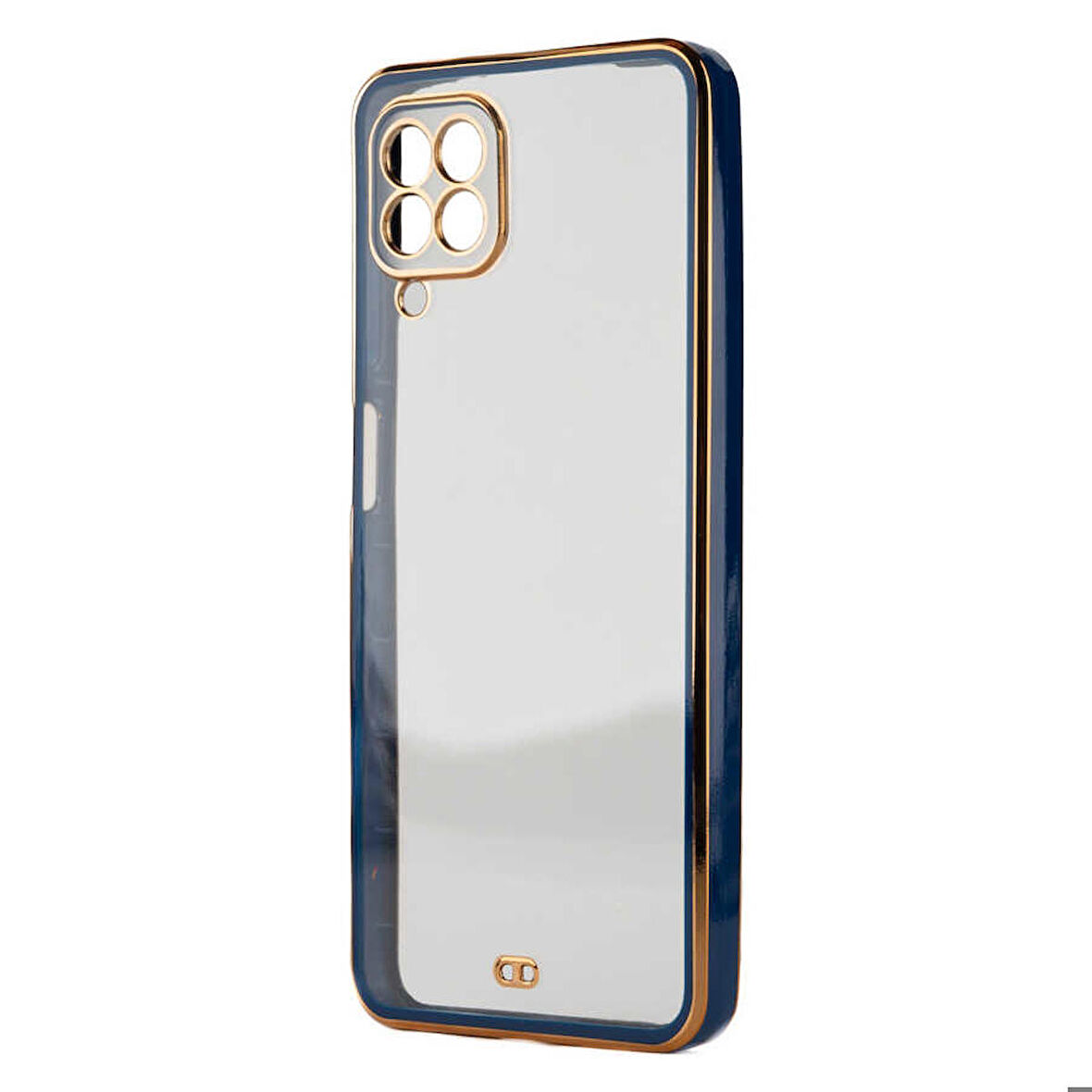 Galaxy M22 Uyumlu Zore Voit Clear Kapak-Lacivert
