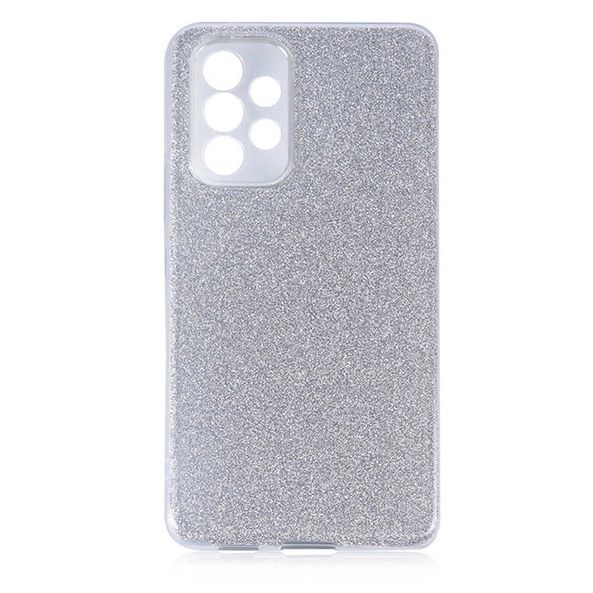 Galaxy A53 5G Uyumlu Zore Shining Silikon-Gümüş