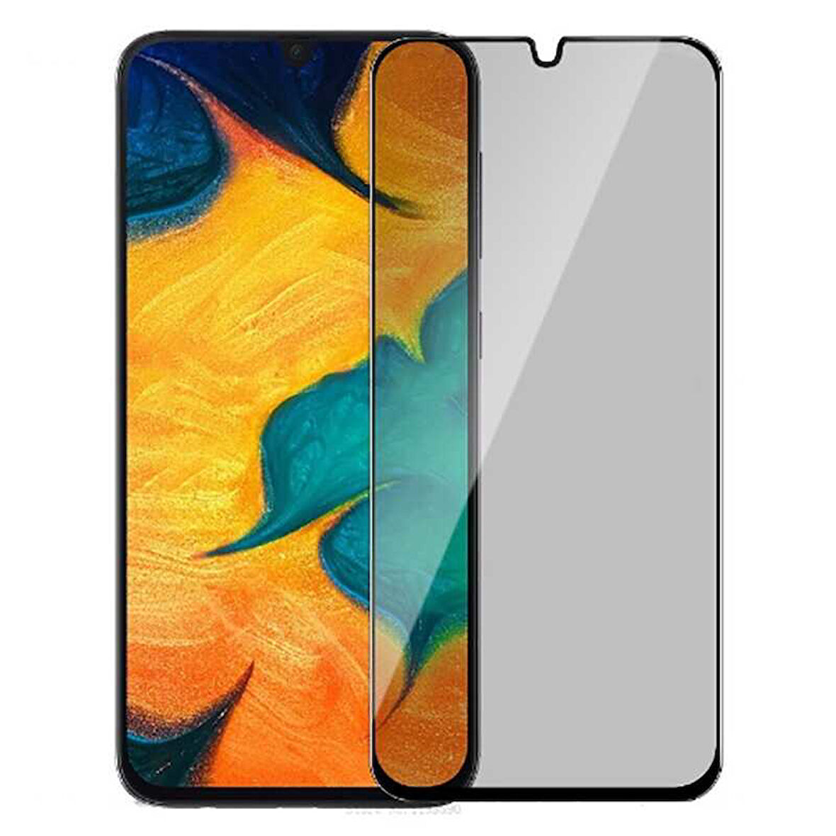 Xiaomi Redmi 9C Uyumlu Davin 5D Privacy Cam Zore Ekran Koruyucu
