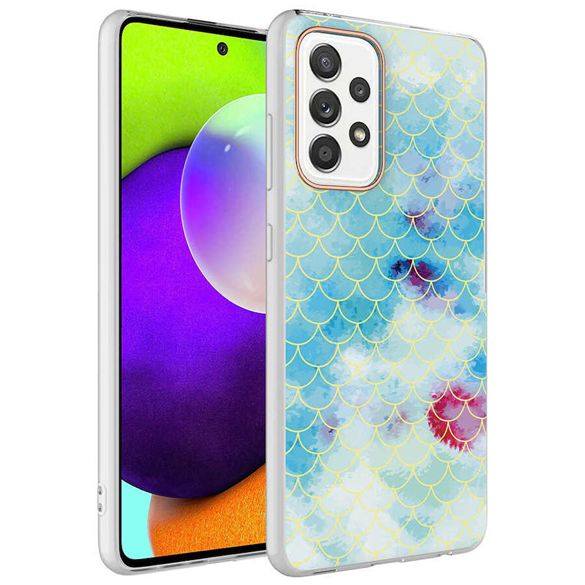 Galaxy A72 Uyumlu Zore Bella Kapak-Mavi