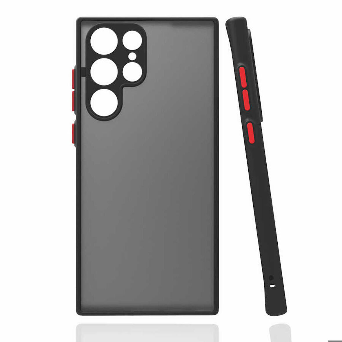 Galaxy S22 Ultra Uyumlu Zore Hux Kapak-Siyah