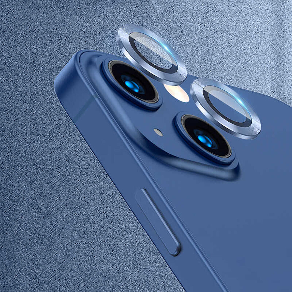 iPhone 13 Uyumlu Zore CL-07 Kamera Koruyucu-Mavi
