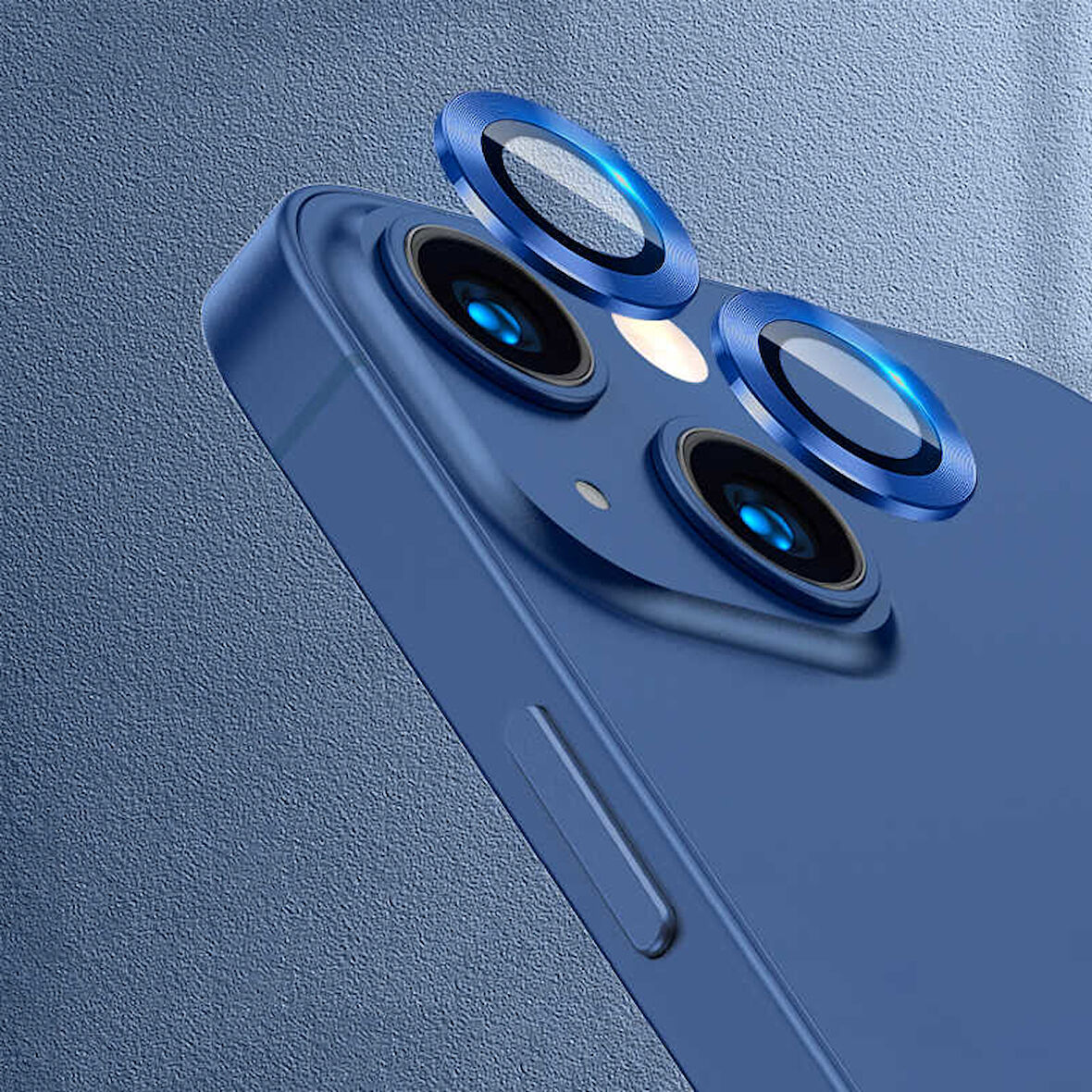 iPhone 13 Mini Uyumlu Zore CL-07 Kamera Koruyucu-Lacivert